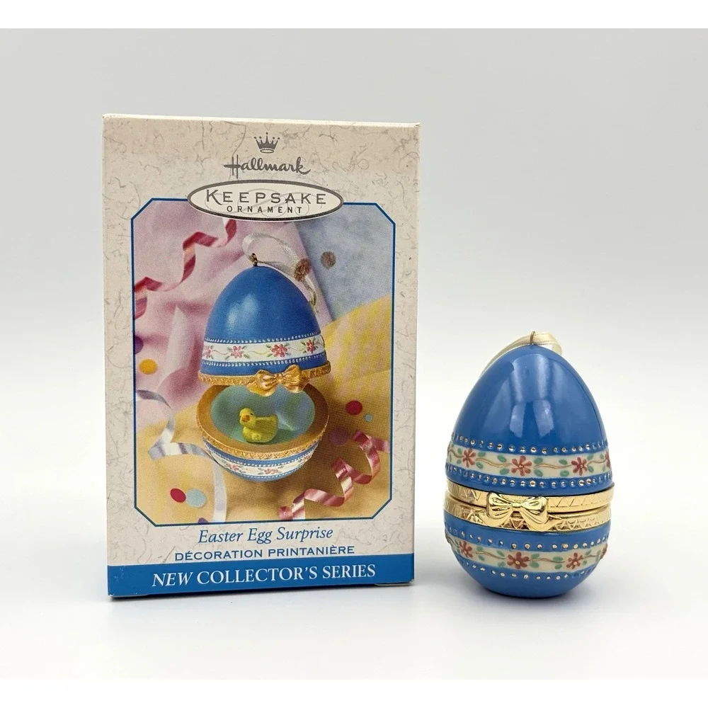 Hallmark Keepsake Ornament Easter Egg Surprise Duck Porcelain 1999 1st Vintage